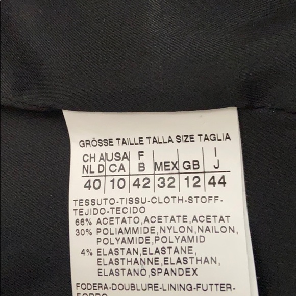 REDUCED! NWT MaxMara Black Ruffle Jacket Size 10 - Picture 5 of 7